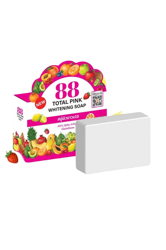 88 total pink whitening soap