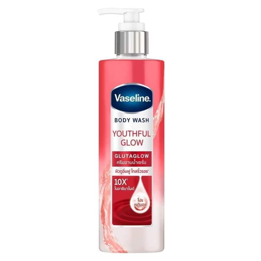 Vasline body wash smooth glow red