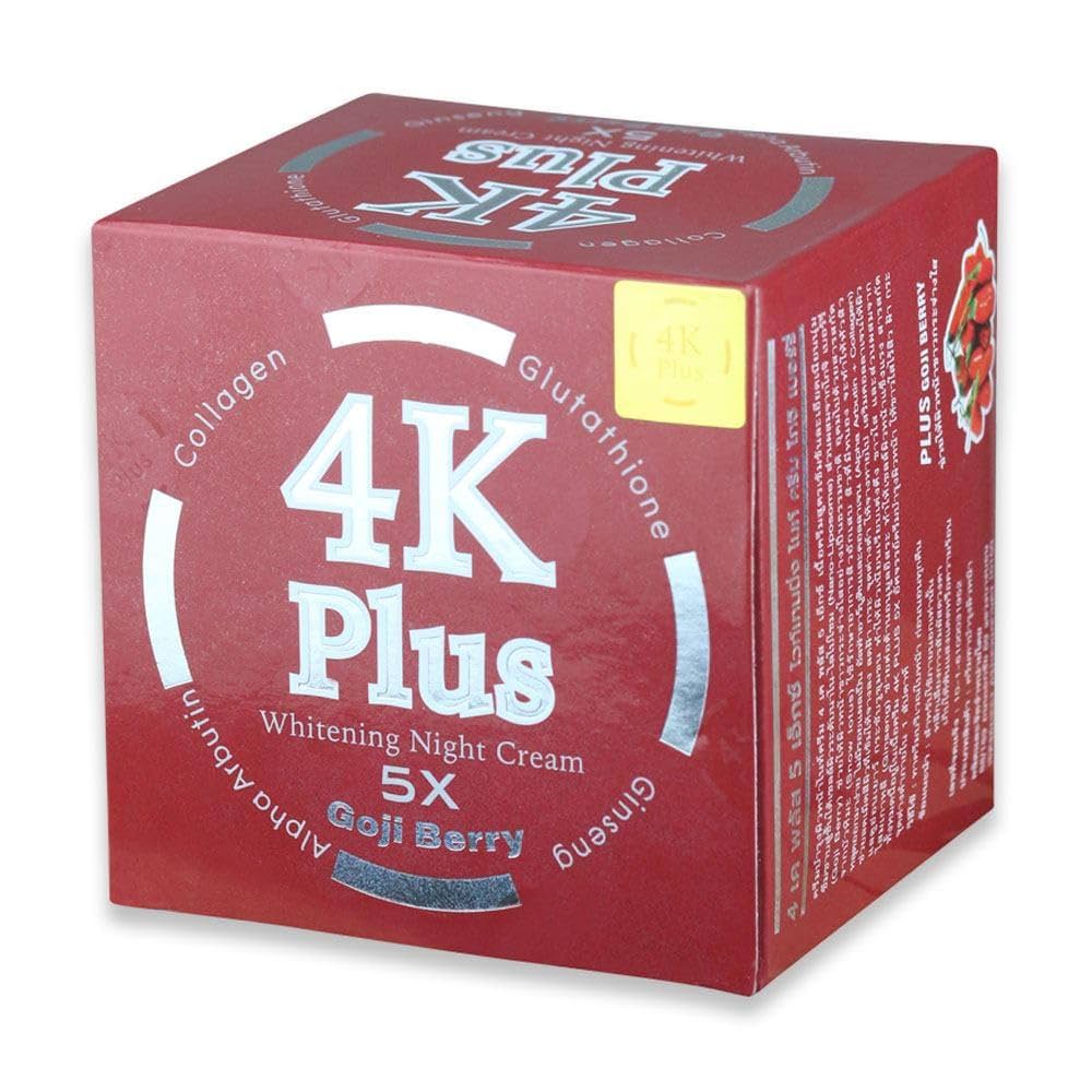 4k plus whitening cream goji berry
