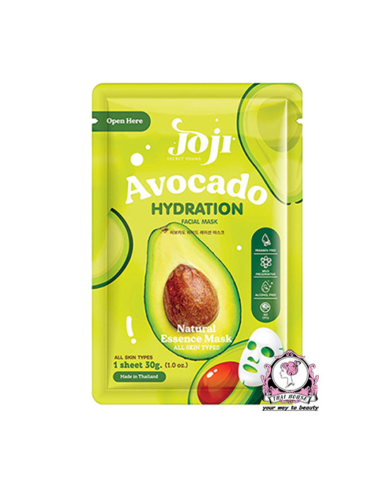 joji avocado hydration facial mask