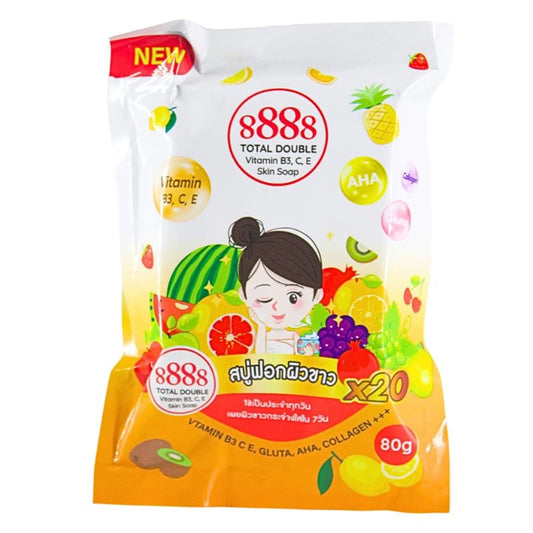 8888 white Total double AHA skin soap