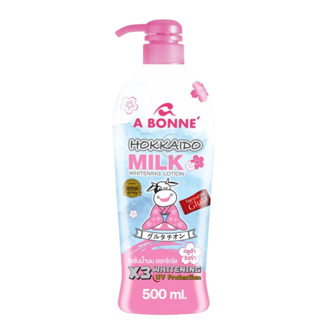 A Bonne Hokkaido Milk X3 Whitening Uv Protection Body Lotion  Size 500Ml Intlcosmetic