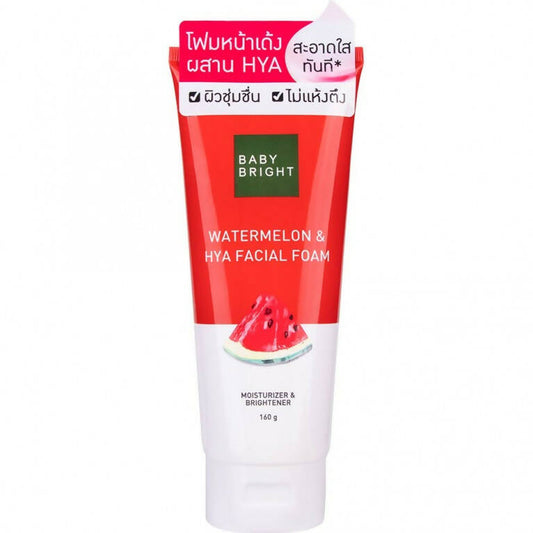 Baby Bright Watermelon & Hya Facial Foam 160g Intlcosmetic