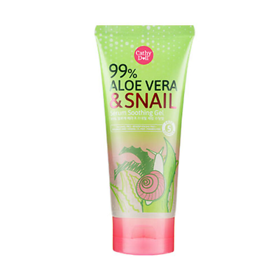Cathy Doll 99% Aloe Vera & Snail Serum Soothing Gel 300 g Intlcosmetic