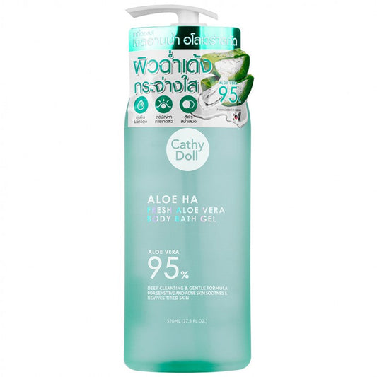 Cathy Doll Aloe Ha Fresh Aloe Vera Body Bath Gel 520ML. Intlcosmetic