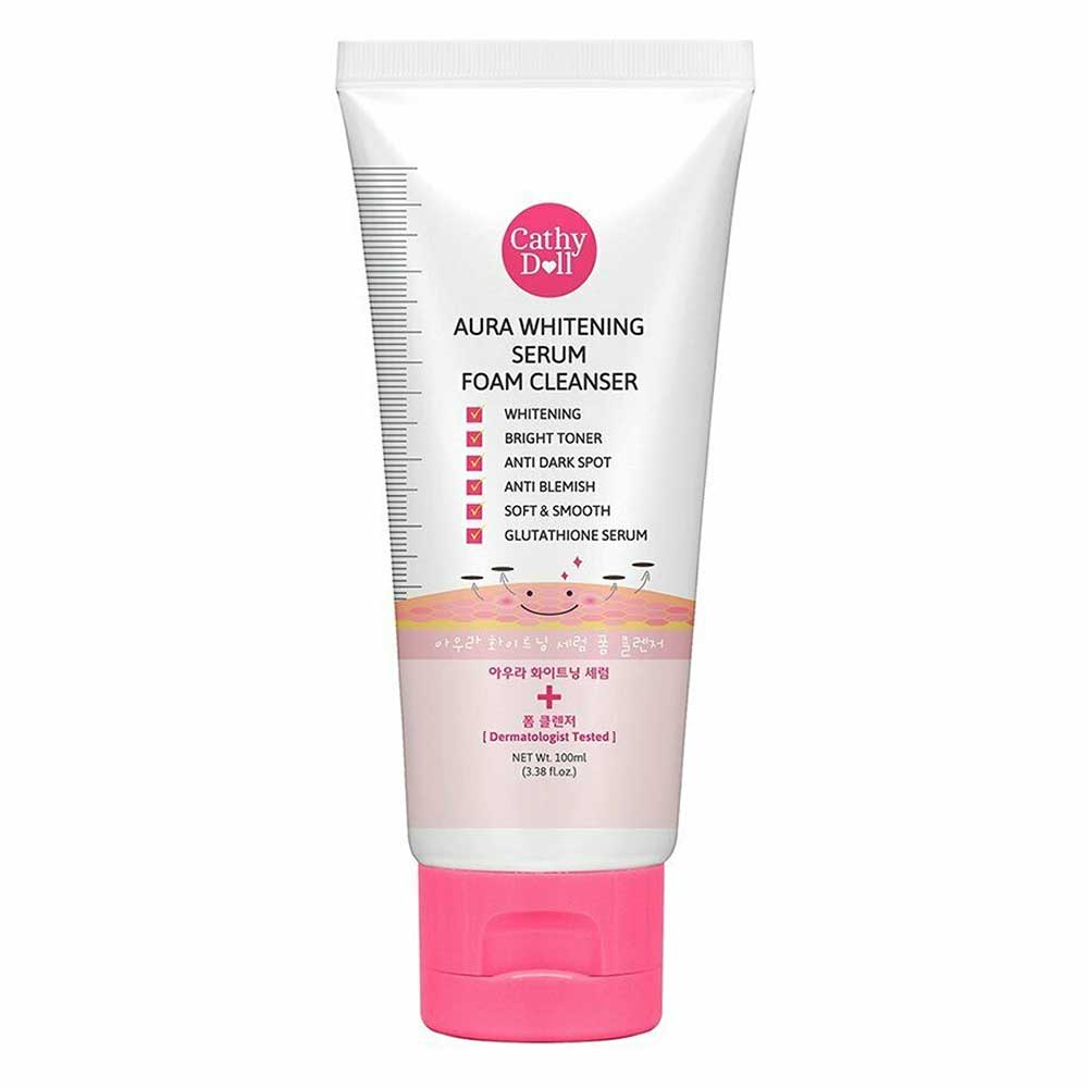 Cathy Doll Aura Whitening Serum Foam Cleanser 100ml Intlcosmetic