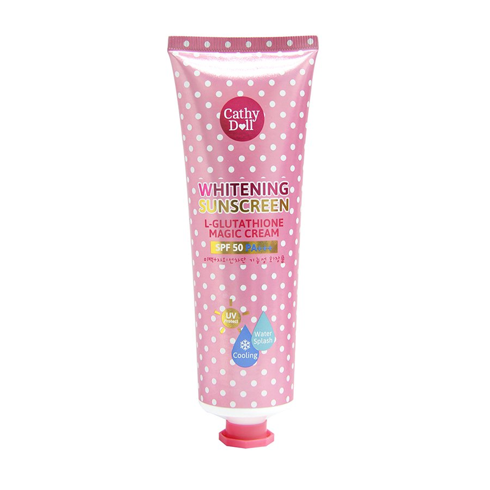 Cathy Doll L-Glutathione Whitening Sunscreen Magic Cream SPF50 60ml Intlcosmetic