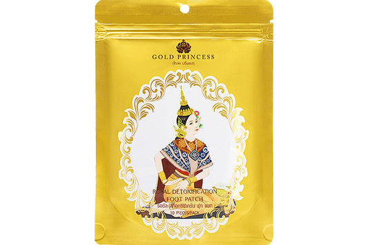 Gold Princess Royal Detoxification Foot Patch 10pcs Intlcosmetic