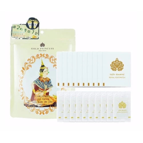 Gold Princess Royal Ginger  Foot Patch 10pcs Intlcosmetic