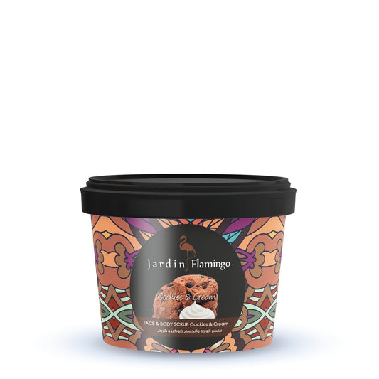 Jardin Flamingo Face Body Scrub Cookies & Cream  400gm Intlcosmetic