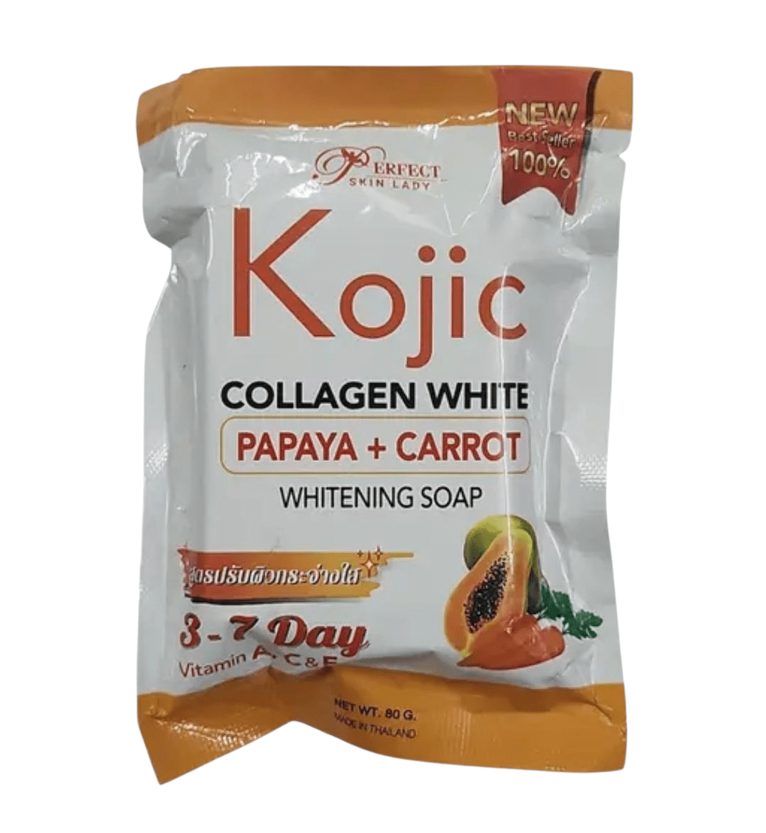 Kojic papaya+carrot whitening soap