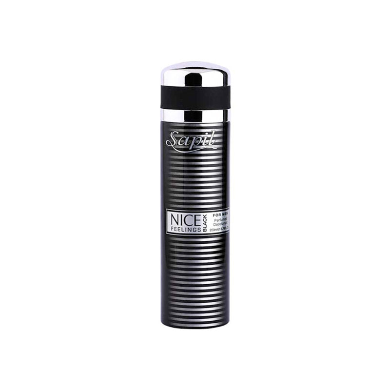 Sapil Nice Feelings Black for Men Deodorant 200ml Intlcosmetic