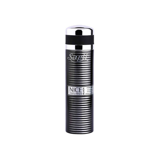 Sapil Nice Feelings Black for Men Deodorant 200ml Intlcosmetic