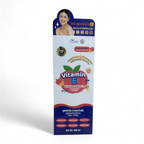 Perfect skin lady vitamin E gluta &peach whitening lotion