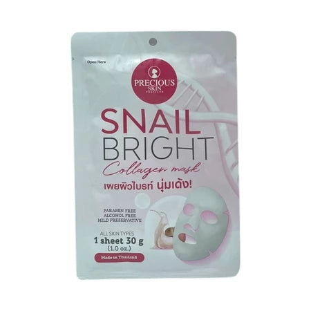 Precious skin snail bright collagen mask