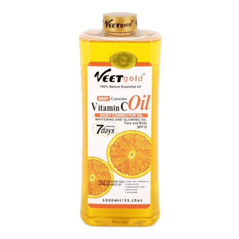 Veet Gold Orange Vitamic C Oil Body Corrector Oil 1000ml