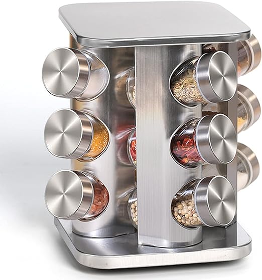 Spice Rack with 12 Jars