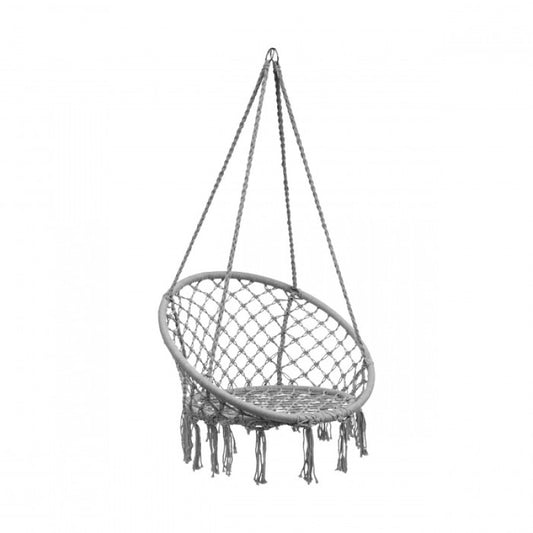 Cotton woven hanging armchair