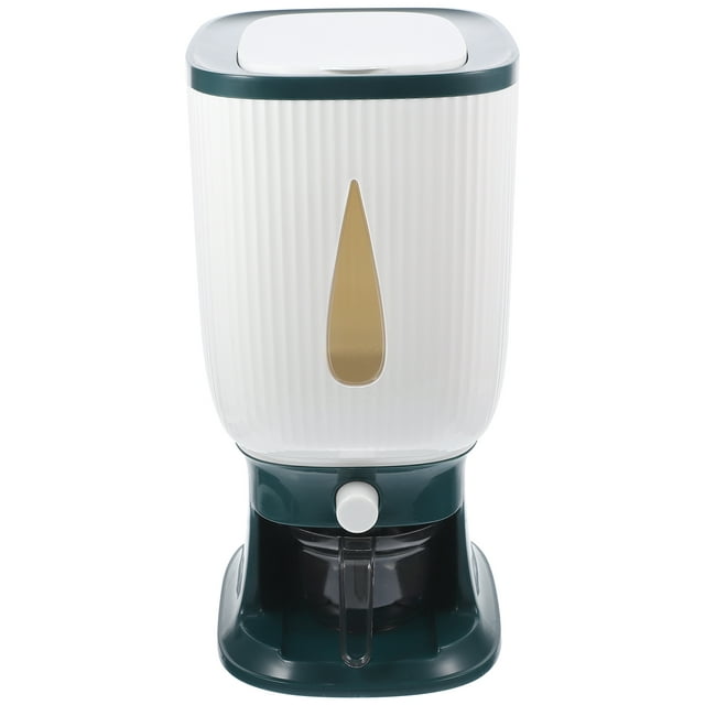 Kitchen Rice Dispenser Large Grain Storage Container with Lid & Measuring Cup
