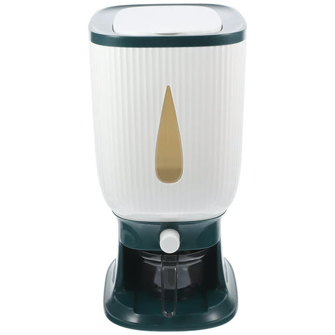 Kitchen Rice Dispenser Large Grain Storage Container with Lid & Measuring Cup
