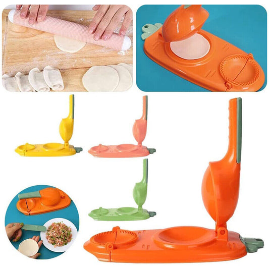 2 In 1 DIY Hand-made Dumpling Maker Dumpling Skin Press Dough Presser