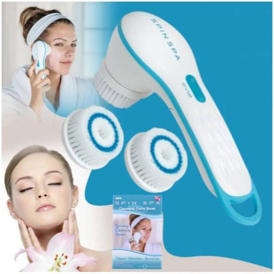 Spin Spa Plastic Facial Brush White